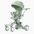 VELORA Electric Stroller Pastorale edition in olive green, front view